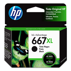 Cartucho de Tinta 667 XL HP Negro 480 páginas