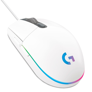 Mouse Gamer Alámbrico Logitech G203 / Blanco / USB