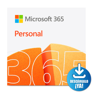 Microsoft Office 365 Personal Descargable / 12 meses / 1 dispositivo / Laptop / PC / Mac / Dispositivos Móviles