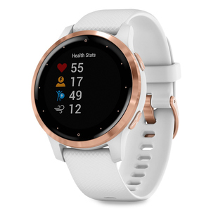 Smartwatch Garmin Vivoactive 4S / Blanco con oro rosado