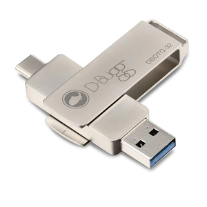 Memoria USB a USB Tipo C DBugg / 32 gb / Plata 