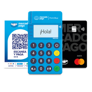 Kit Lector de Tarjetas Bancarias Mercado Pago Point Blue / Bluetooth / WiFi / Azul