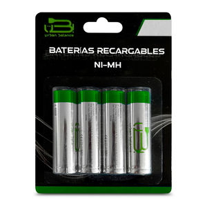 Pilas Recargables AA Tipo C UB 4 piezas