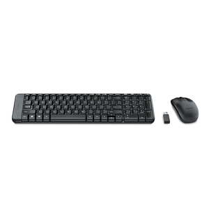 Teclado con Mouse Inalámbrico Logitech MK220 Negro