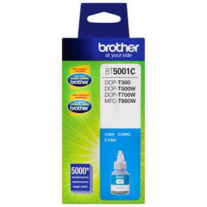 Botella de Tinta BT5001C Brother Cyan 5000 páginas