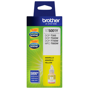 Botella de Tinta BT5001Y Brother Amarillo 5000 páginas