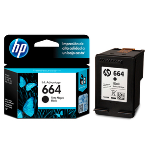 Cartucho de Tinta 664 F6V29AL HP Negro 120 páginas