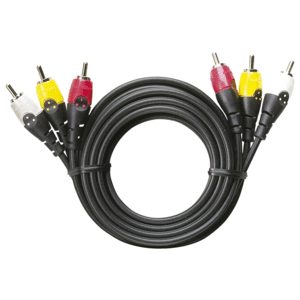 Cable RCA a RCA RadioShack / 1.82 m / Plástico / Negro