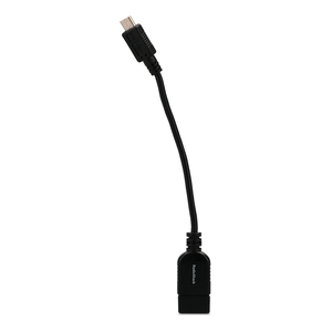 Cable Adaptador Micro USB OTG RadioShack / 15 cm / Plástico / Negro