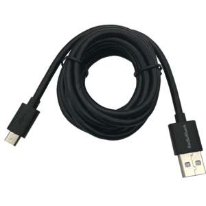 Cable USB a Micro USB RadioShack / 1.8 m / Plástico / Negro