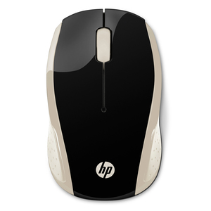 Mouse Inalámbrico Hp 200 / Dorado con negro / USB