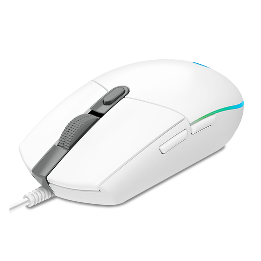 Mouse Gamer Alámbrico Logitech G203 / Blanco / USB