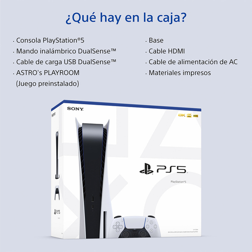 Consola PlayStation 5 825 gb SSD Blanco