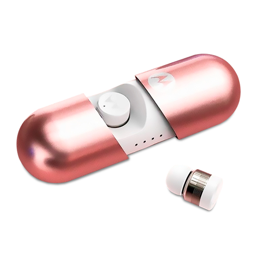 Audífonos Bluetooth Motorola VerveBuds 400 True Wireless / In ear / Rosa con blanco