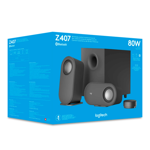 Bocinas Multimedia Bluetooth 2.1 Logitech Z407 / Negro