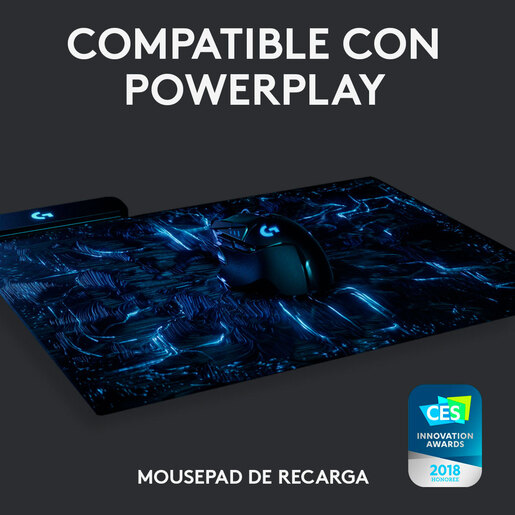 Mouse Gamer Inalámbrico Recargable Logitech G502 Lightspeed / Negro con azul / USB