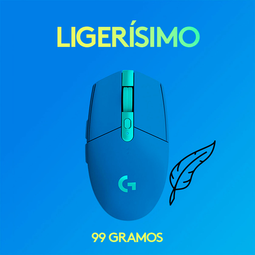 Mouse Gamer Inalámbrico Logitech G G305 / Azul / USB