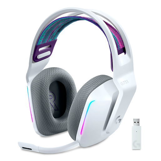 Audífonos Gamer Inalámbricos Logitech G G733 / PC / Mac / PlayStation 4 / Blanco