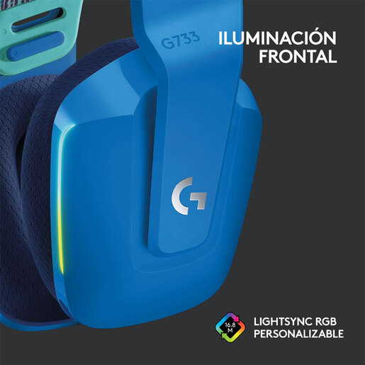 Audífonos Gamer Inalámbricos Logitech G G733 / PC / Mac / PlayStation 4 / Azul