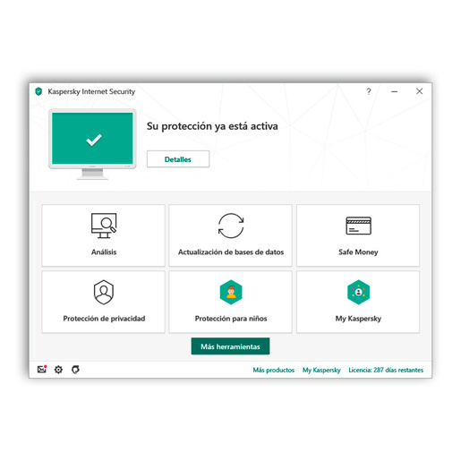 Antivirus Descargable Kaspersky Internet Security / 1 año / 10 dispositivos