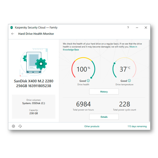 Antivirus Descargable Kaspersky Security Cloud Personal / 1 año / 5 dispositivos