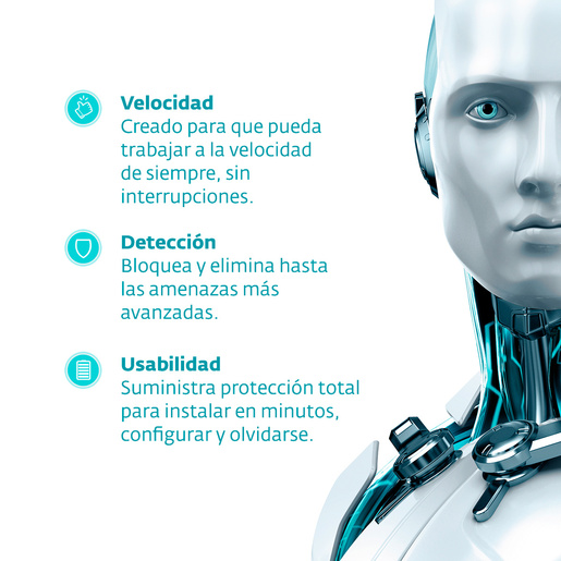 Antivirus Descargable ESET Nod32 / 1 año / 4 dispositivos