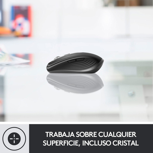 Mouse Inalámbrico Recargable Logitech Anywhere 3 / Negro / Bluetooth / USB