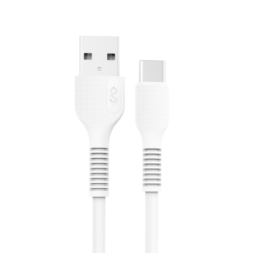 Cable USB a Tipo C Miccell VQ D88 / 1 m / Blanco