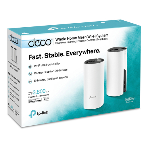 Sistema Inalámbrico WiFi Mesh TP Link Deco M4 / Google / 2 piezas