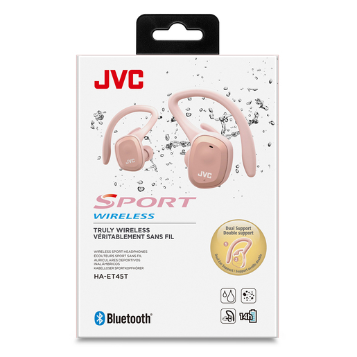 Audífonos Bluetooth Deportivos JVC HA ET45 True Wireless / In ear / Rosa