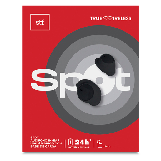 Audífonos Bluetooth STF Spot ST E42358 / In ear / Inalámbricos / True Wireless / Negro  