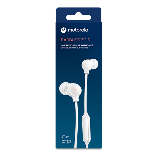 Audífonos Motorola Earbuds 3 S / In ear / Blanco