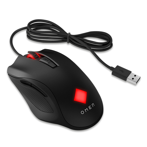 Mouse Gamer Alámbrico Hp Omen Vector / Negro con rojo / USB