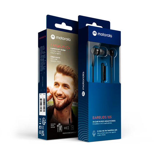 Audífonos Motorola Moto Earbuds 105 / In ear / Negro