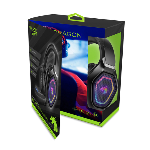 Audífonos Gamer Select Gaming Black Dragon SG H3 / Multiplataforma / Negro