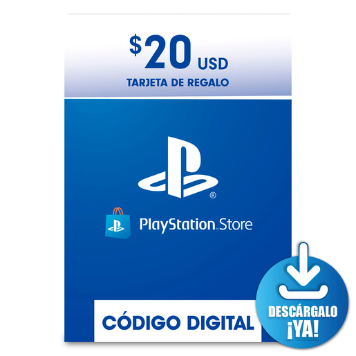 PlayStation Store / Tarjeta de regalo digital 20 dólares USD / Descargable