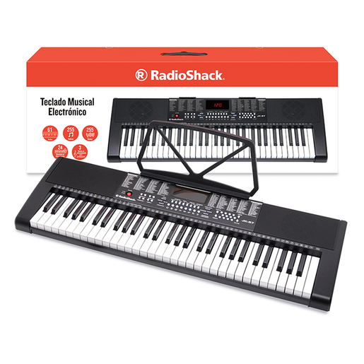 Piano Eléctrico RadioShack JK 57 / 61 Teclas / Negro