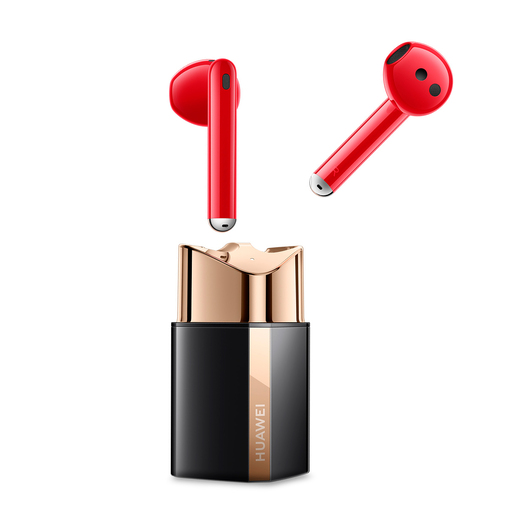 Audífonos Bluetooth Huawei FreeBuds Lipstick True Wireless / In ear / Negro con oro y rojo