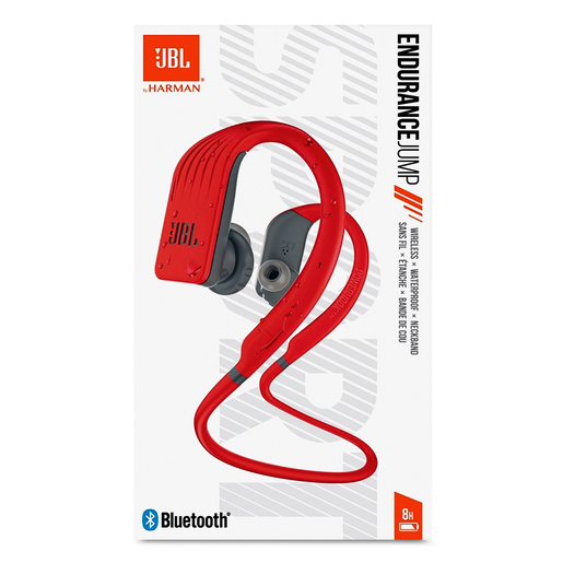 Audífonos Bluetooth Deportivos JBL Endurance Jump / In ear / Rojo con gris