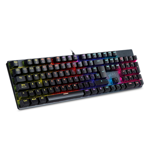 Teclado Gamer STF Beast Abysmal Armor Tournament Led / Negro / USB