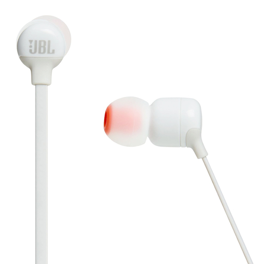 Audífonos Bluetooth Deportivos JBL Tune T110BT / In ear / Blanco