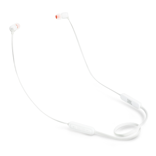 Audífonos Bluetooth Deportivos JBL Tune T110BT / In ear / Blanco