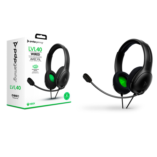 Audífonos Gamer Alámbricos PDP Gaming LVL40 / Xbox / Negro