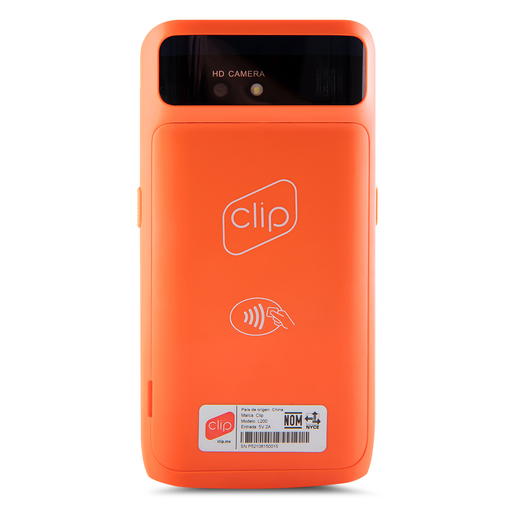 Lector de Tarjetas Bancarias Inalámbrico Clip Pro 2 / Bluetooth / WiFi / Naranja  