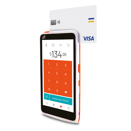 Lector de Tarjetas Bancarias Inalámbrico Clip Pro 2 / Bluetooth / WiFi / Naranja  