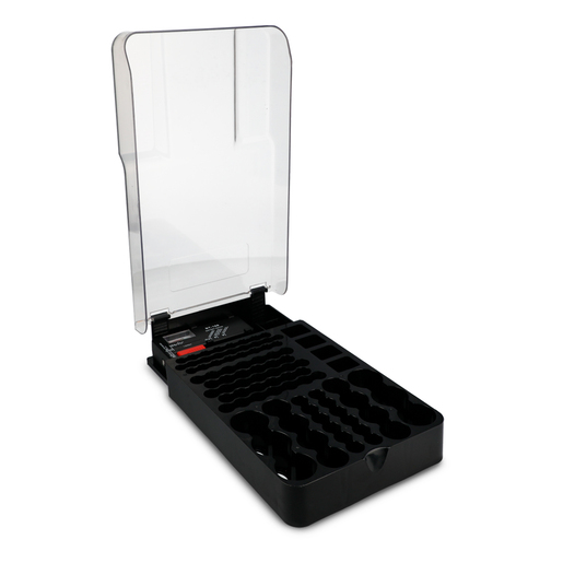 Organizador de Baterías con Probador 93GRID RadioShack / Plástico / Negro