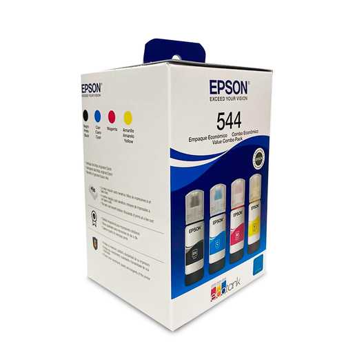 Botellas de Tinta T544 Epson 4500 páginas 4 piezas