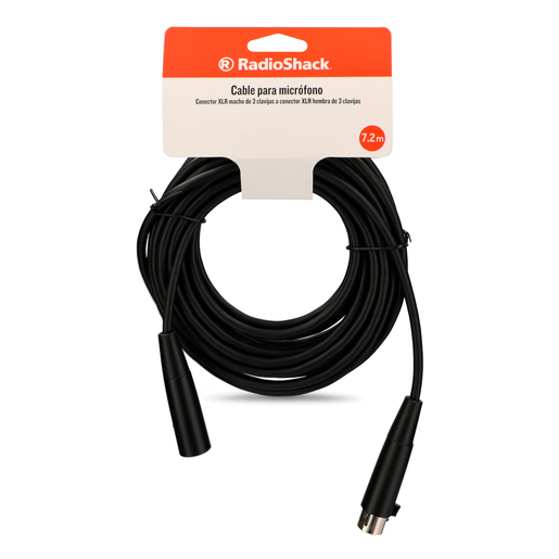 Cable para Micrófono XLR a XLR CE27 RadioShack 7.2 m Plástico