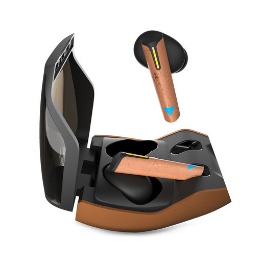 Audífonos Gamer Inalámbricos Primus Mandalorian True Wireless / In Ear / Café con negro 