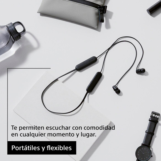 Audífonos Inalámbricos Bluetooth Sony WI C100/B / In ear / Negro 